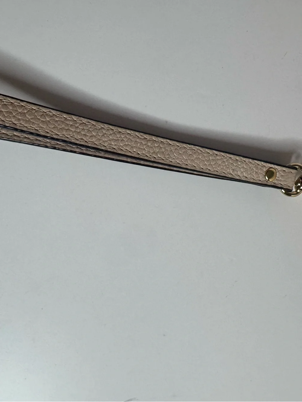 #375 Michael Kors Jet Set Travel Pebbled Leather Wristlet Wallet